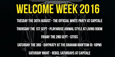 Welcome Week 2016 presented by: Midnight Rebels primary image