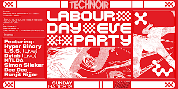 Technoir Labour Day Eve Party