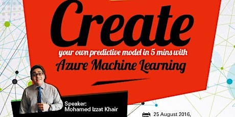 Microsoft ACE Tech Talks- Create your own predictive model in 5 minutes with Azure Machine Learning primary image