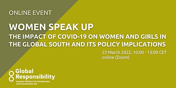 Women speak up – The impact of COVID-19 on women and girls