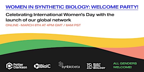 Imagem principal do evento Women in Synthetic Biology: Welcome Party!