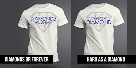 Las Vegas White & Denim Diamond Party T-Shirts primary image