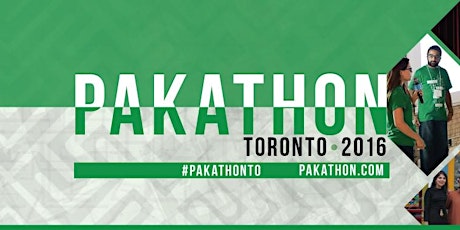 Pakathon Toronto Hackathon 2016 primary image
