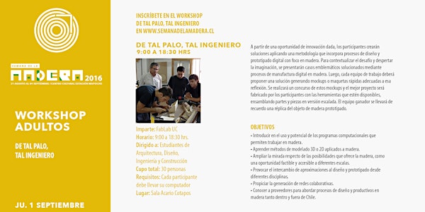 Workshop Estudiantes, Técnicos y Profesionales / "De tal palo, Tal Ingenier...