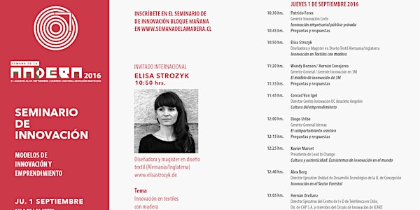 Seminario de Innovación / Jueves 1 de Septiembre Bloque 1