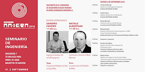Seminario de Ingeniería Viernes 2 de Septiembre