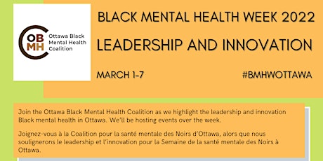 Black Mental Health Week 2022: Leadership and Innovation