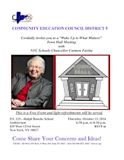 Community Education Council of District 5's "Wake Up To What Matters" Town Hall primary image