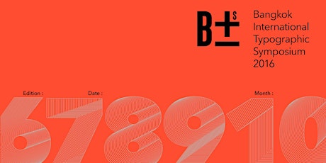 BITS 6 (Bangkok International Typographic Symposium 2016) primary image