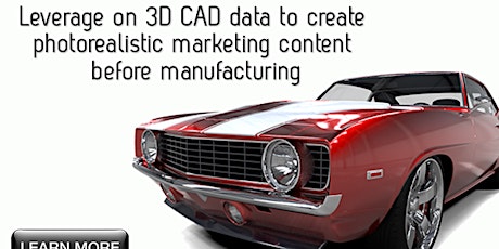 Leverage on 3D CAD data to create photorealistic marketing content before manufacturing primary image