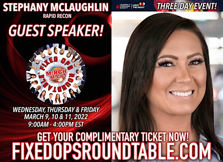 Ted Ings Presents FIXED OPS ROUNDTABLE: March Magic! 3-Day Virtual Event image