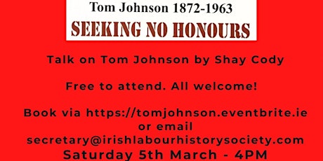 Tom Johnson Talk by Shay Cody primary image