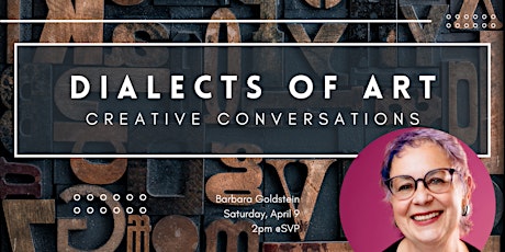 Dialects of Art Conversation with Barbara Goldstein primary image
