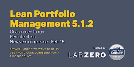 Lean Portfolio Management 5.1.2 - Remote - Guaranteed to Run primary image