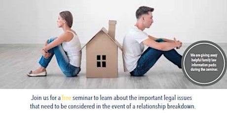 Family Law Seminar: Divorce, Shared Property & Finances primary image
