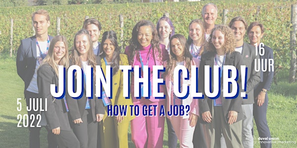 JOIN THE CLUB // How to get a job?