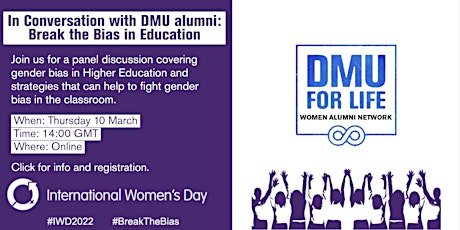 In Conversation with DMU alumni: Break the Bias in Education primary image