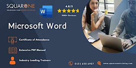 Microsoft Word: Introduction (Level 1) Online Training tickets