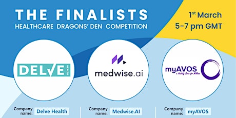 Healthcare Dragons' Den with Bionabu and Equity Match and Health Foundry primary image