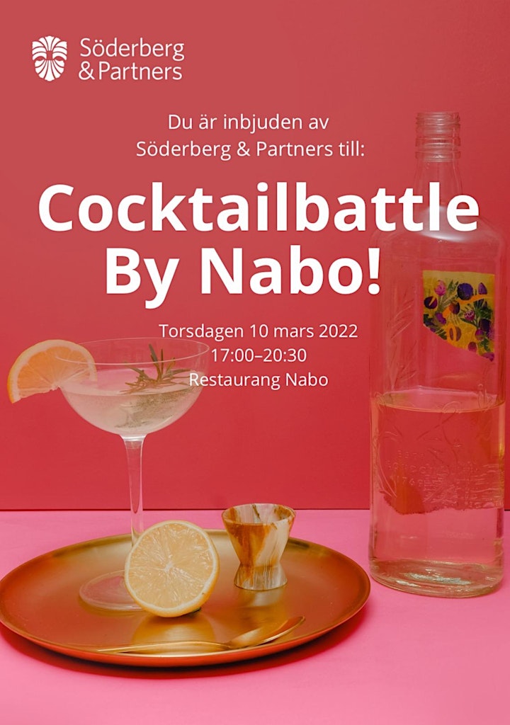Inbjudan till Cocktailkväll by Nabo med Söderberg & Partners! image