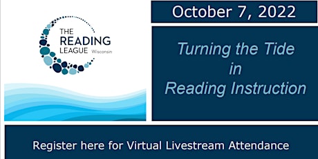 Turning the Tide in Reading Instruction: Virtual Livestream Option tickets