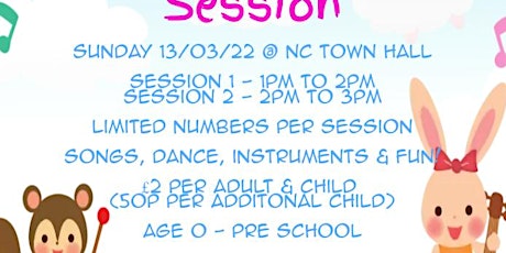 Song & Dance Time  - Session 1 (Age 0 to 2years) primary image