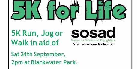 SOSAD 5K for Life Navan primary image