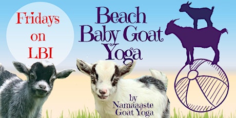 Beach Baby Goat Yoga LBI Fridays 9AM : Namaaaste Goat Yoga tickets