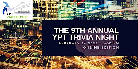 Imagem principal do evento 9th Annual YPT Trivia Night