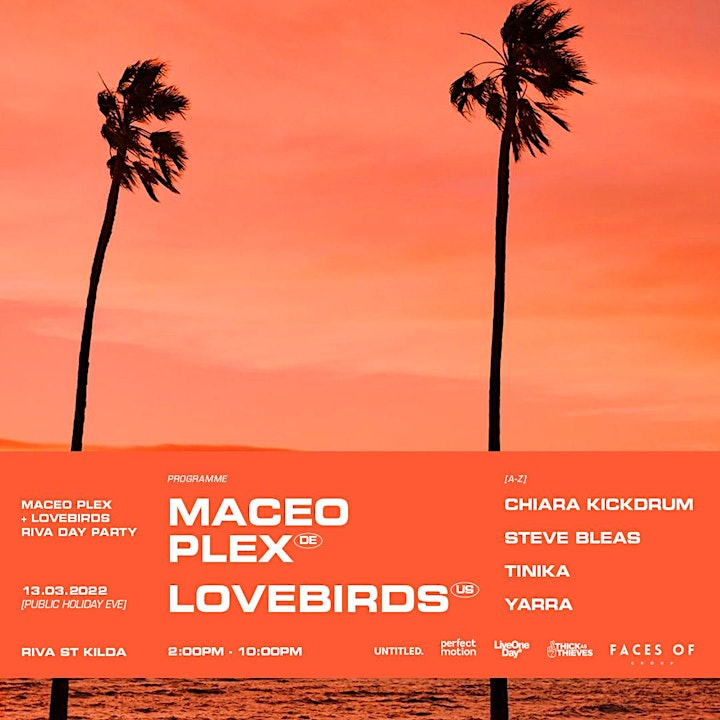 Maceo Plex & Lovebirds — Riva Day Party (Public Holiday Eve) image