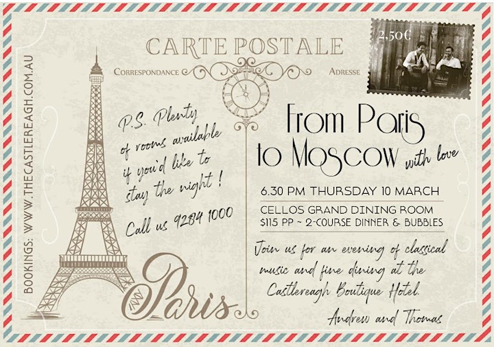 Dinner Show - From Paris to Moscow, with love... image