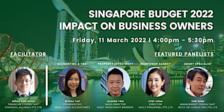Singapore Budget 2022: Impact on Business Owners primary image