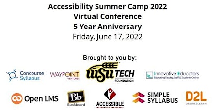 Accessibility Summer Camp 2022 biglietti