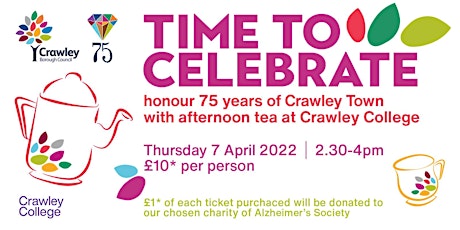 75th Anniversary Afternoon Tea at Crawley College primary image