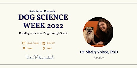 Bonding with your Dog through Scent  (Petminded 2022 Dog Science Week) primary image