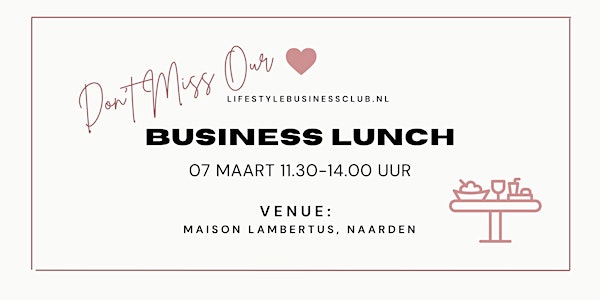 Lifestyle Business Lunch 't Gooi
