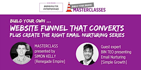'BUILD YOUR BRAND' Masterclasses: BUILD YOUR OWN WEBSITE FUNNEL THAT CONVERTS primary image