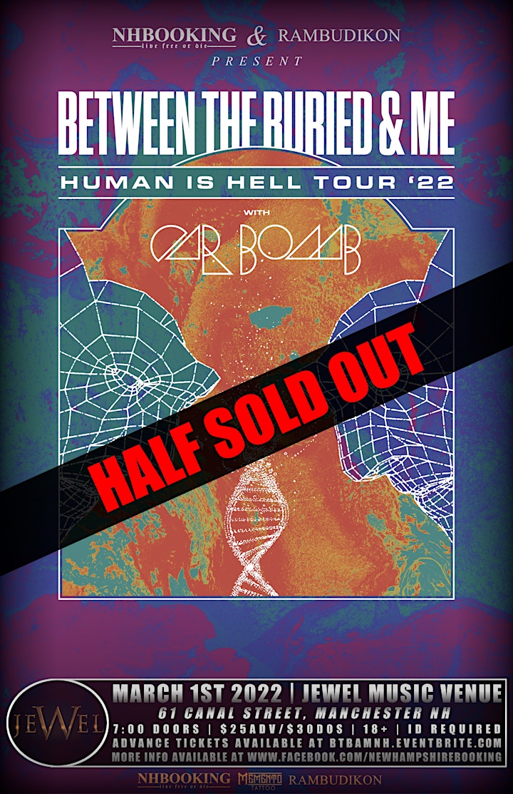 BETWEEN THE BURIED AND ME "Human Is Hell" Tour featuring CAR BOMB image