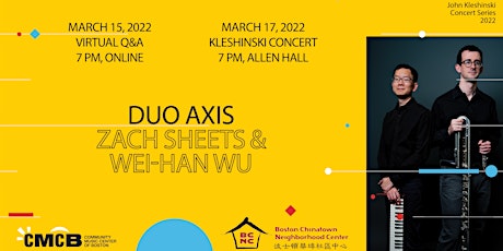 John Kleshinski Concert Series Presents Duo Axis