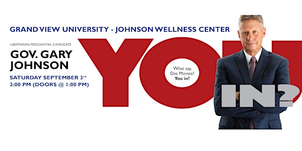 Iowa Rally with Governor Gary Johnson