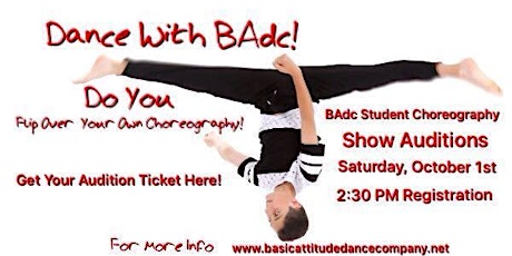 BAdc Student Choreography Show Audition primary image