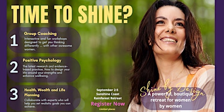 Shine By Design - A powerful boutique retreat for women, by women