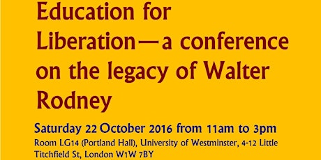 Walter Rodney Conference primary image