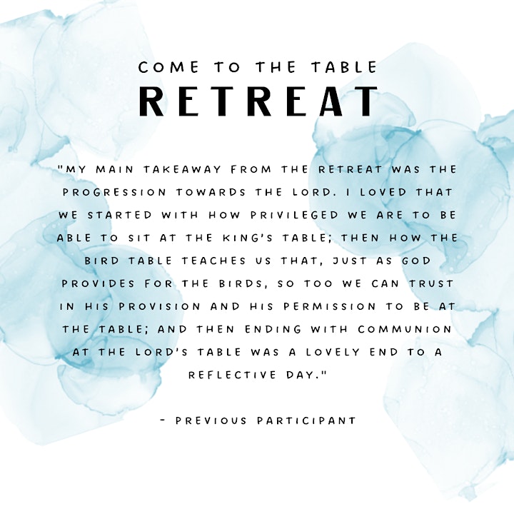Spiritual Retreat - Come to the Table image