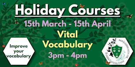 Age 5-7 Vital Vocabulary 詞彙無國界 3pm-4pm primary image