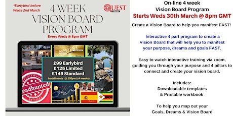4 week Vision Board Program