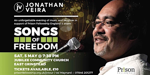 Songs of Freedom with Jonathan Veira, East Grinstead