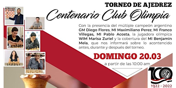 Copa Centenario OLIMPIA  - Torneo de AJEDREZ