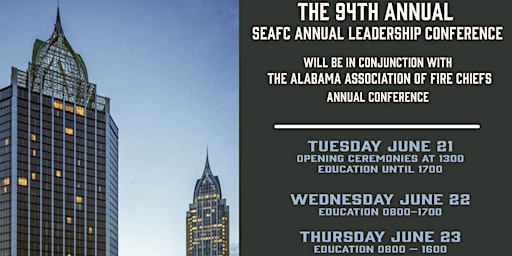 94th Annual SEAFC / Alabama Fire Chiefs Leadership Conference