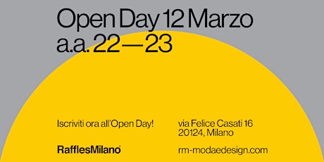 Raffles Milano | Open Day 12 Marzo 2022